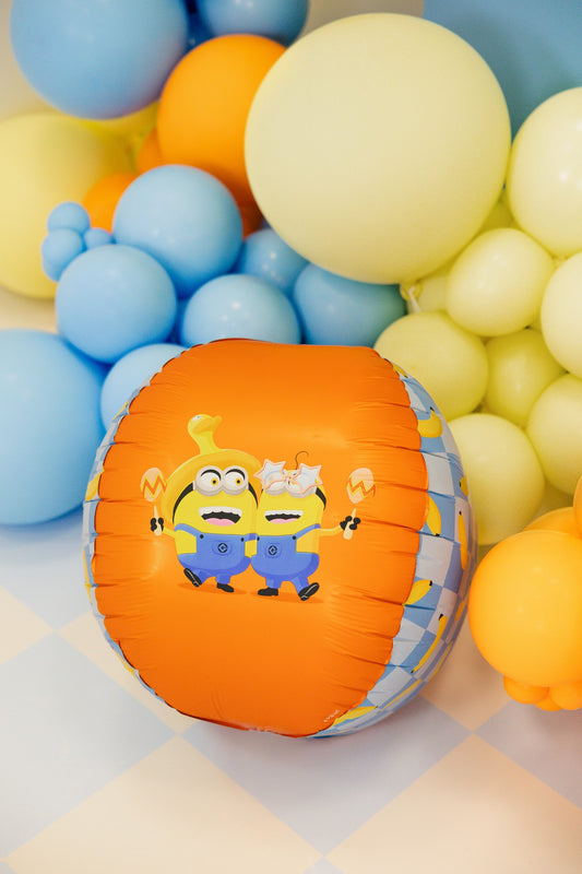 Folienballon Ball mit Minions, 75 cm, Mix