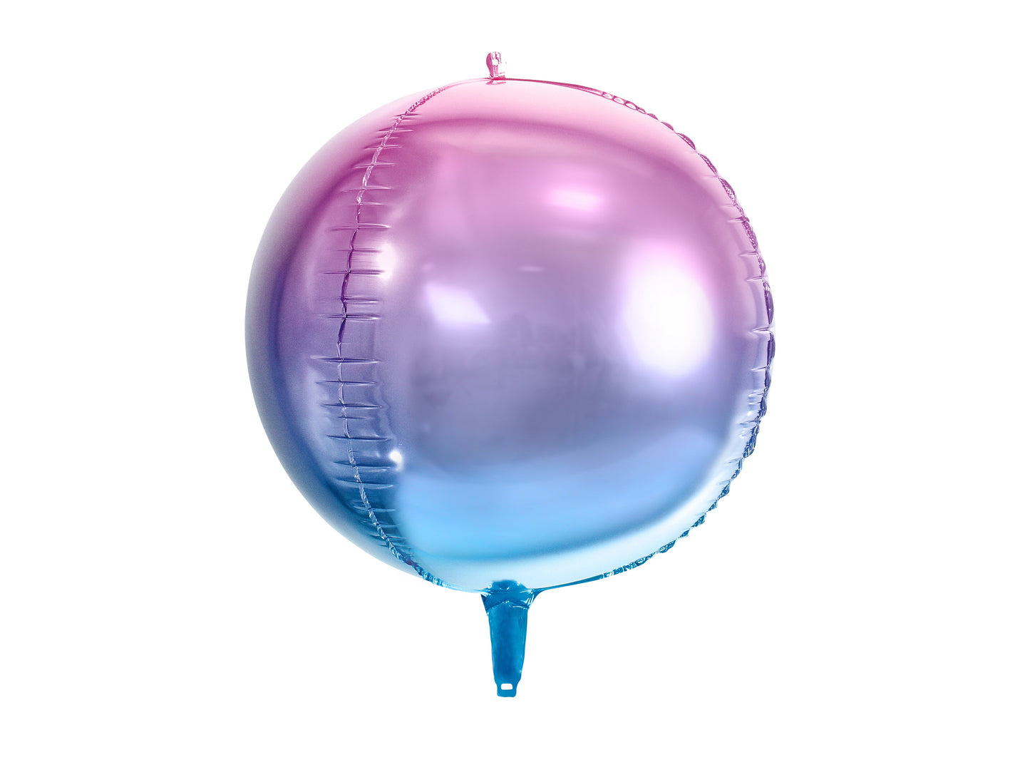 Foil balloon sphere ombre, purple-blue, 35cm