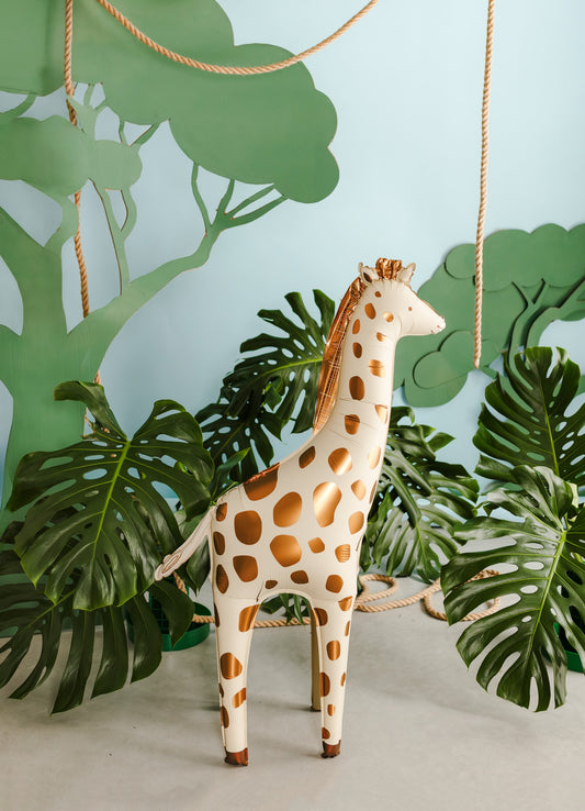 Stehender Folienballon Giraffe, 49x114 cm, Mix