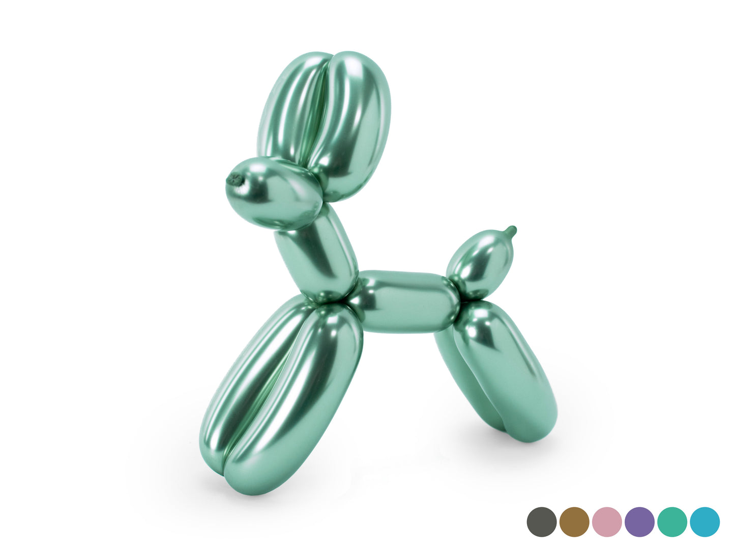 Luftballons Modelliermasse Glossy 130cm mit Hand-Pumpe, mix (1 VPE / 30 Stk.)