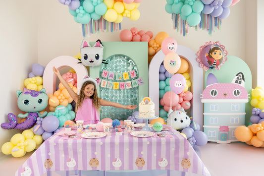 Gabby's Dollhouse Papiertischdecke, Mix, 180 x 120 cm