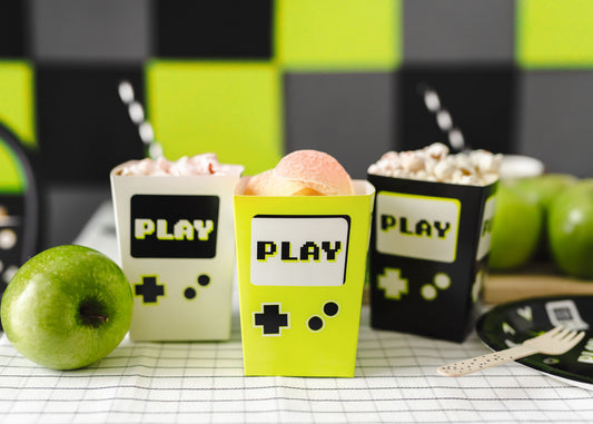 Popcornboxen Play, 7x7x12 cm, Mix
