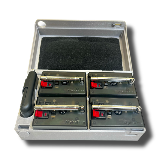 AlphaFire X4QM, 4-Kanal Funk-Zündsystem (MIETEN) - Feuerwerk & Pyrotechnik