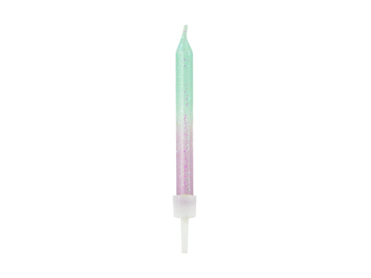 Geburtstagskerzen ombre, 6cm