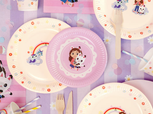 Gabby's Dollhouse Pappteller, Farbmix, 18 cm