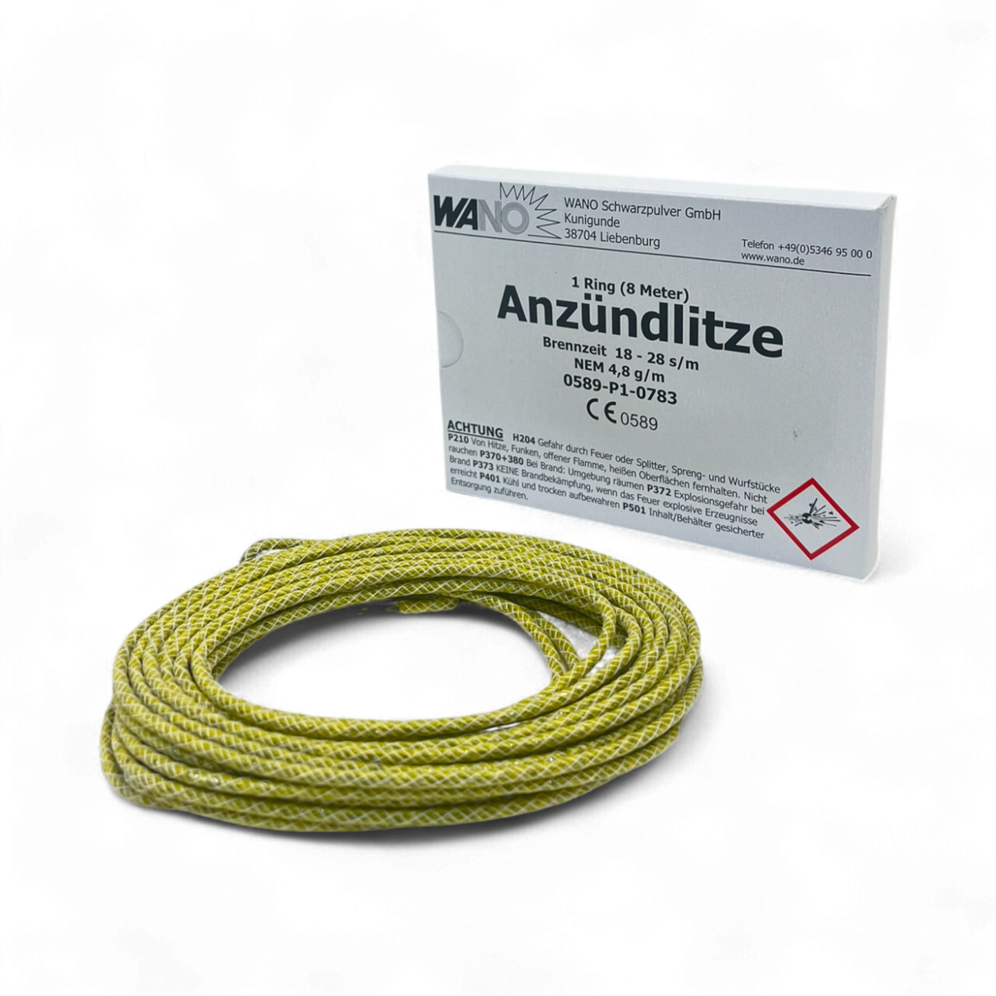 Azündlitze 8 Meter gelb – Feuerwerksartikel jetzt reservieren