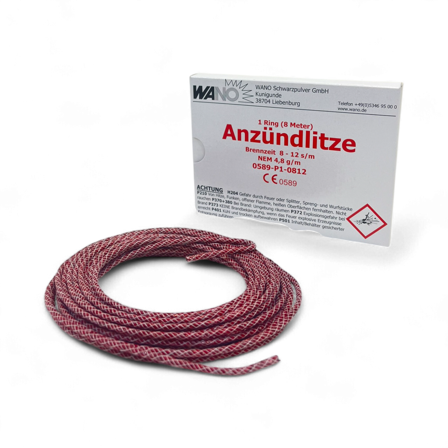 Azündlitze 8 Meter rot – Feuerwerksartikel jetzt reservieren
