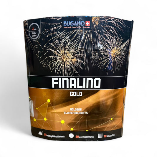 Finalino Gold Batterie – mehrschüssige Feuerwerksbatterie für Shows