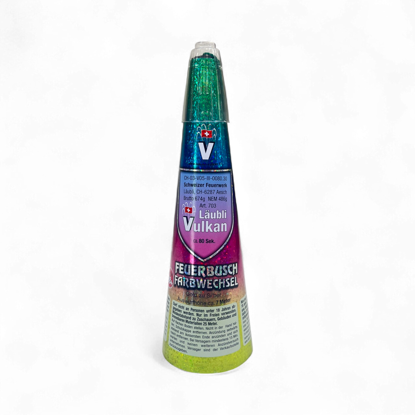 Feuerbusch Farbwechsel 80s Vulkan – eindrucksvoller Vulkan mit goldenen Effekten