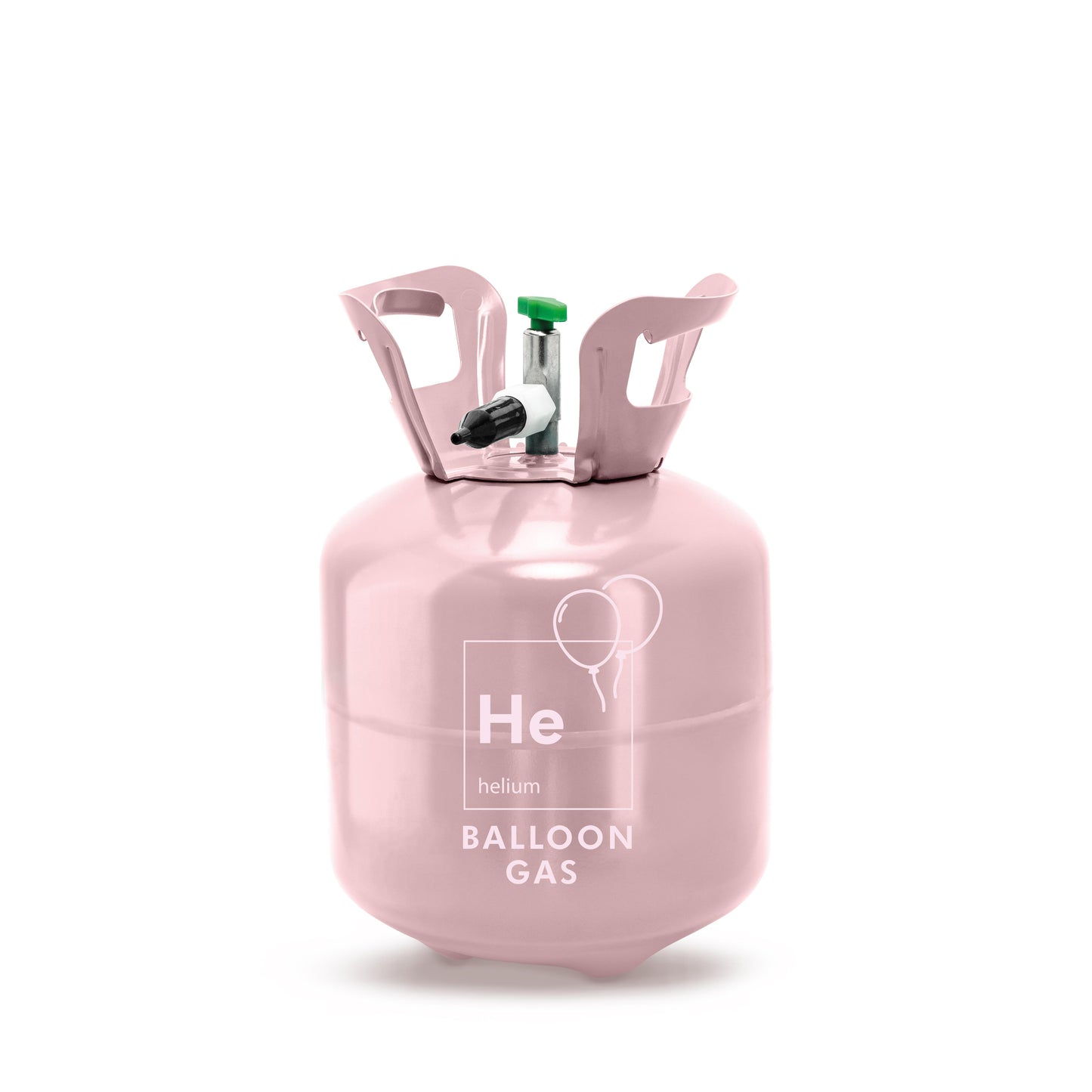 Flasche mit Helium für bis zu 20 Ballons Hellrosa