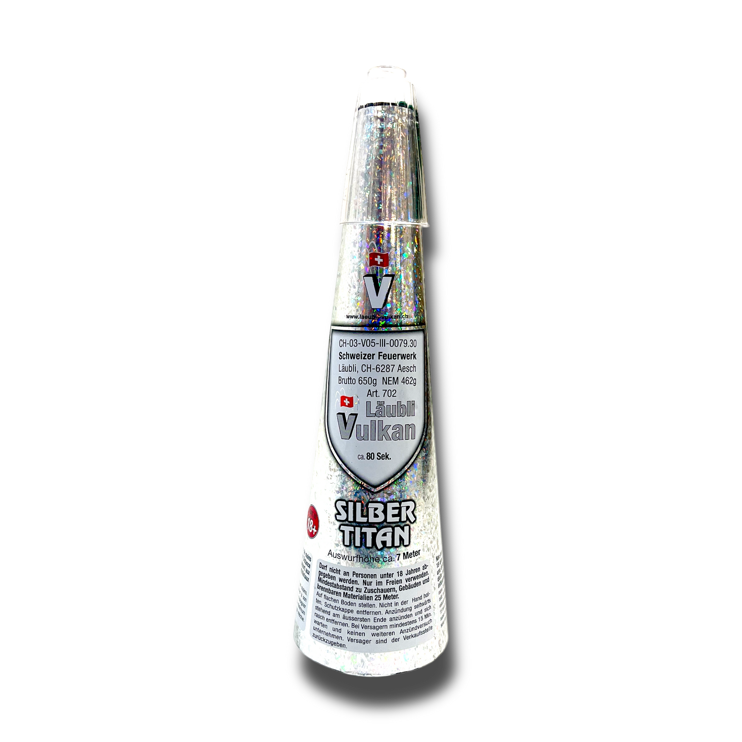 Silber Titan Vulkan - Feuerwerk & Pyrotechnik