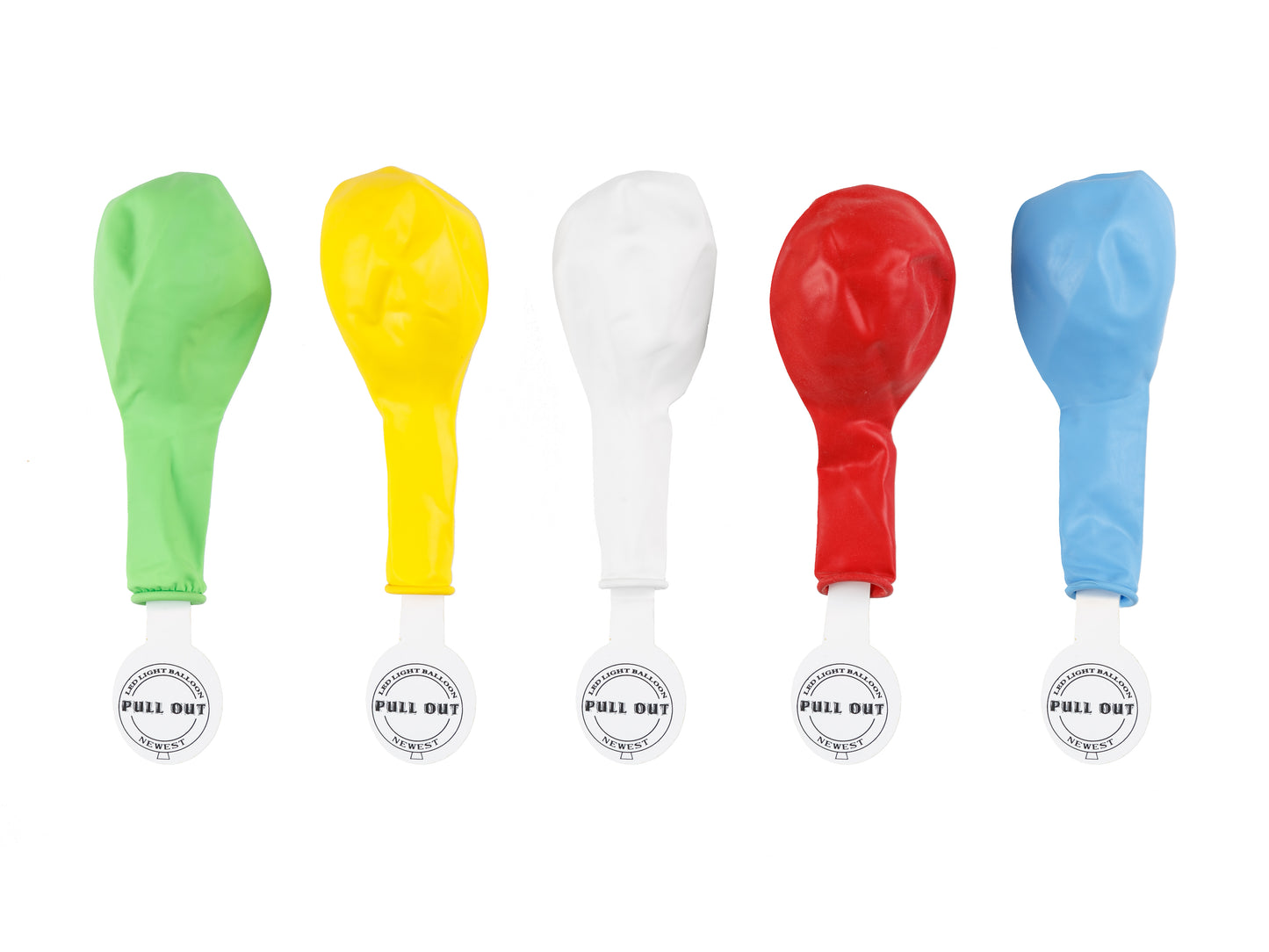 LED-Ballons 30 cm Mixfarben (5er Pack)