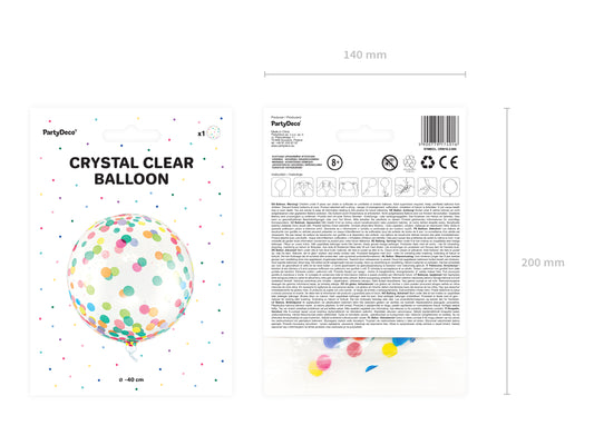 Ballon Kugel 40 cm Gepunktet, Mixfarben - Feuerwerk & Pyrotechnik