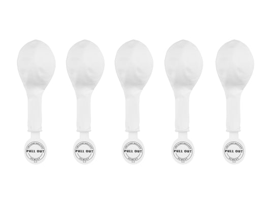 LED-Ballons 30 cm Weiss (5er Pack) - Feuerwerk & Pyrotechnik
