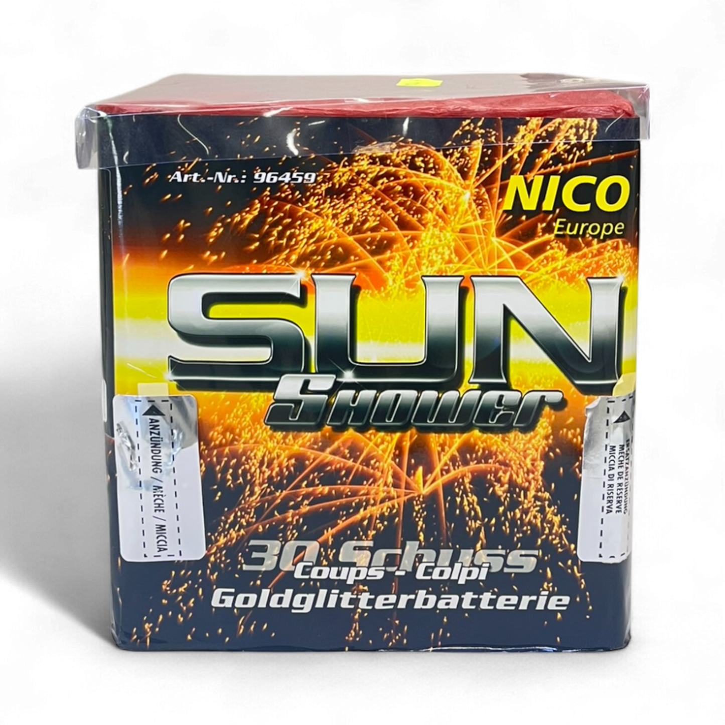 Sun Shower Batterie – mehrschüssige Feuerwerksbatterie für Shows