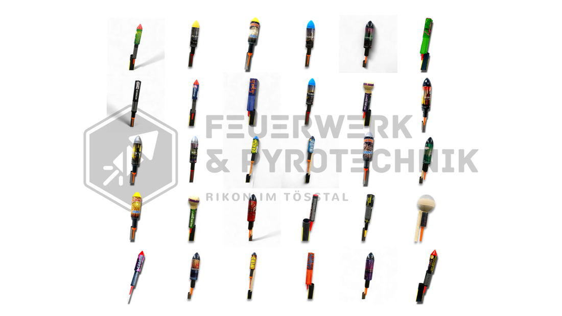 Wie ist eine Feuerwerks-Rakete aufgebaut?