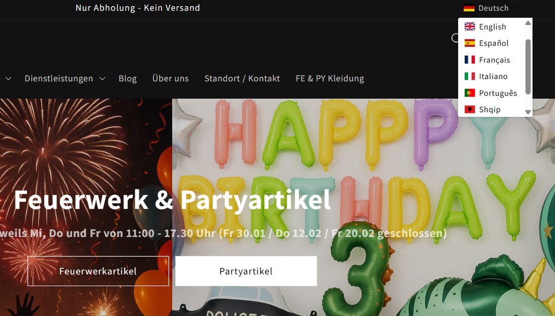 Unsere Webseite ist jetzt in 8 Sprachen verfügbar