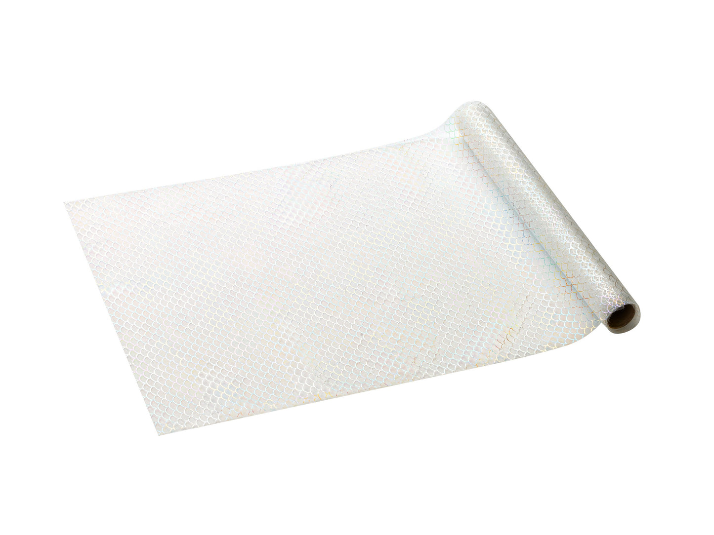 Tüllläufer Schuppen, Weiss, 0,32 x 3 m