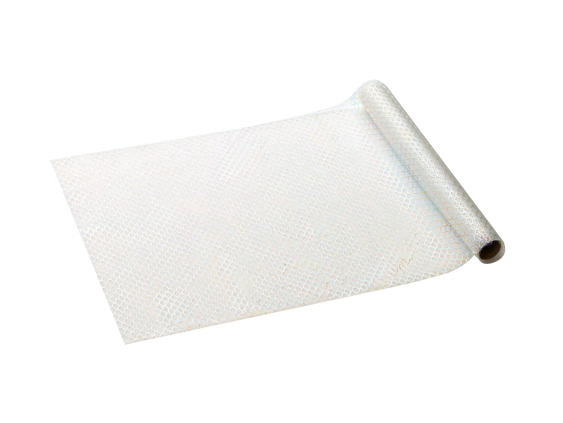Tüllläufer Schuppen, Weiss, 0,32 x 3 m