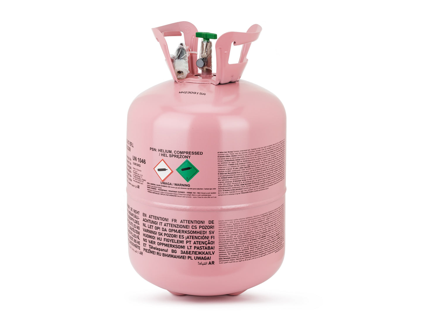 Flasche mit Helium, Rosa, max 50 Ballons