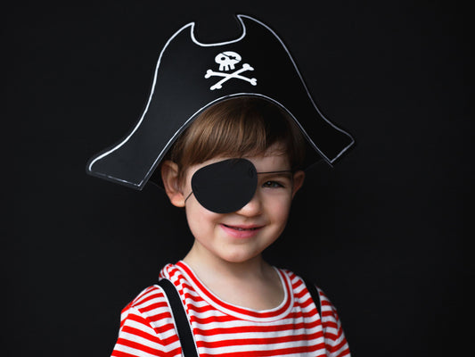 Piratenhut mit Augenklappe, 14cm