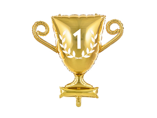 Foil balloon trophy, 64x61cm, gold