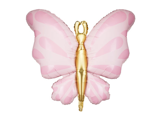 Folienballon Schmetterling, 69x69 cm, rosa