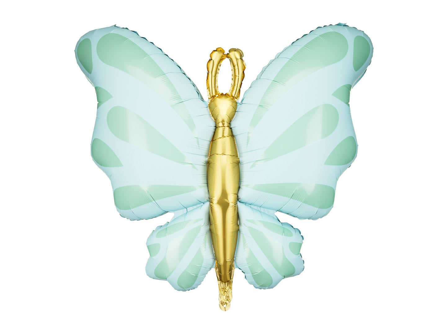 Folienballon Schmetterling, 69x69 cm, mint