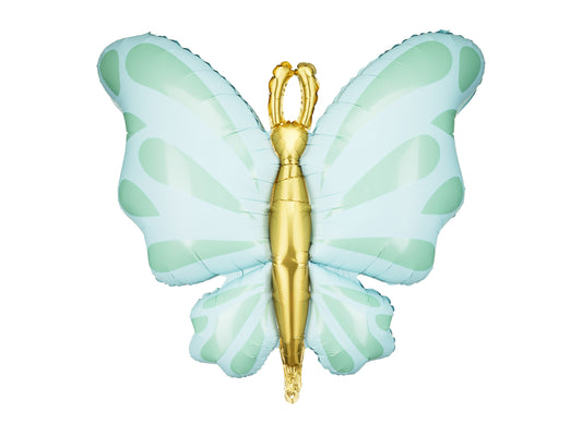 Folienballon Schmetterling, 69x69 cm, mint