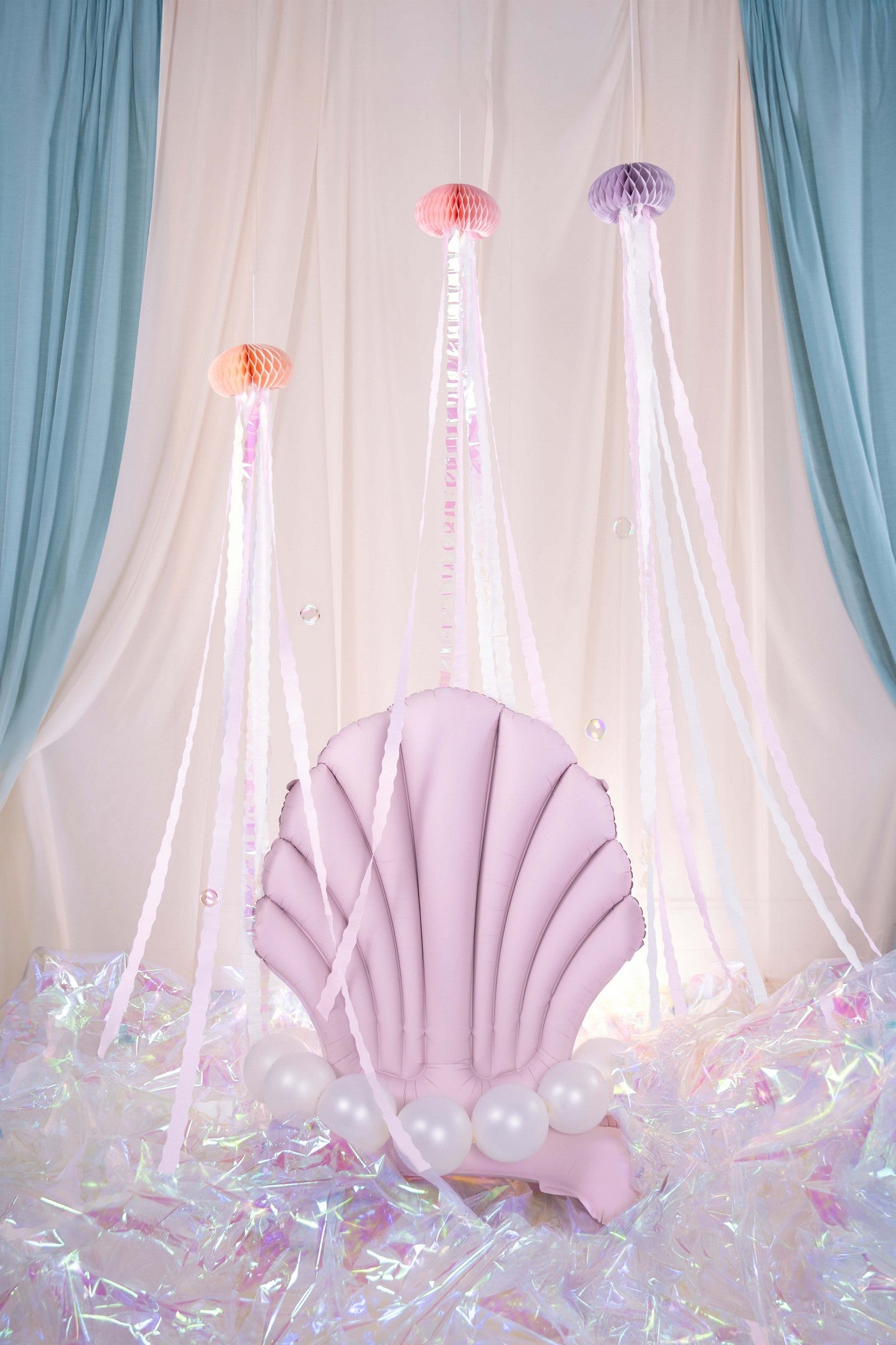 Folienballon Muschel, 96x80 cm, Mix