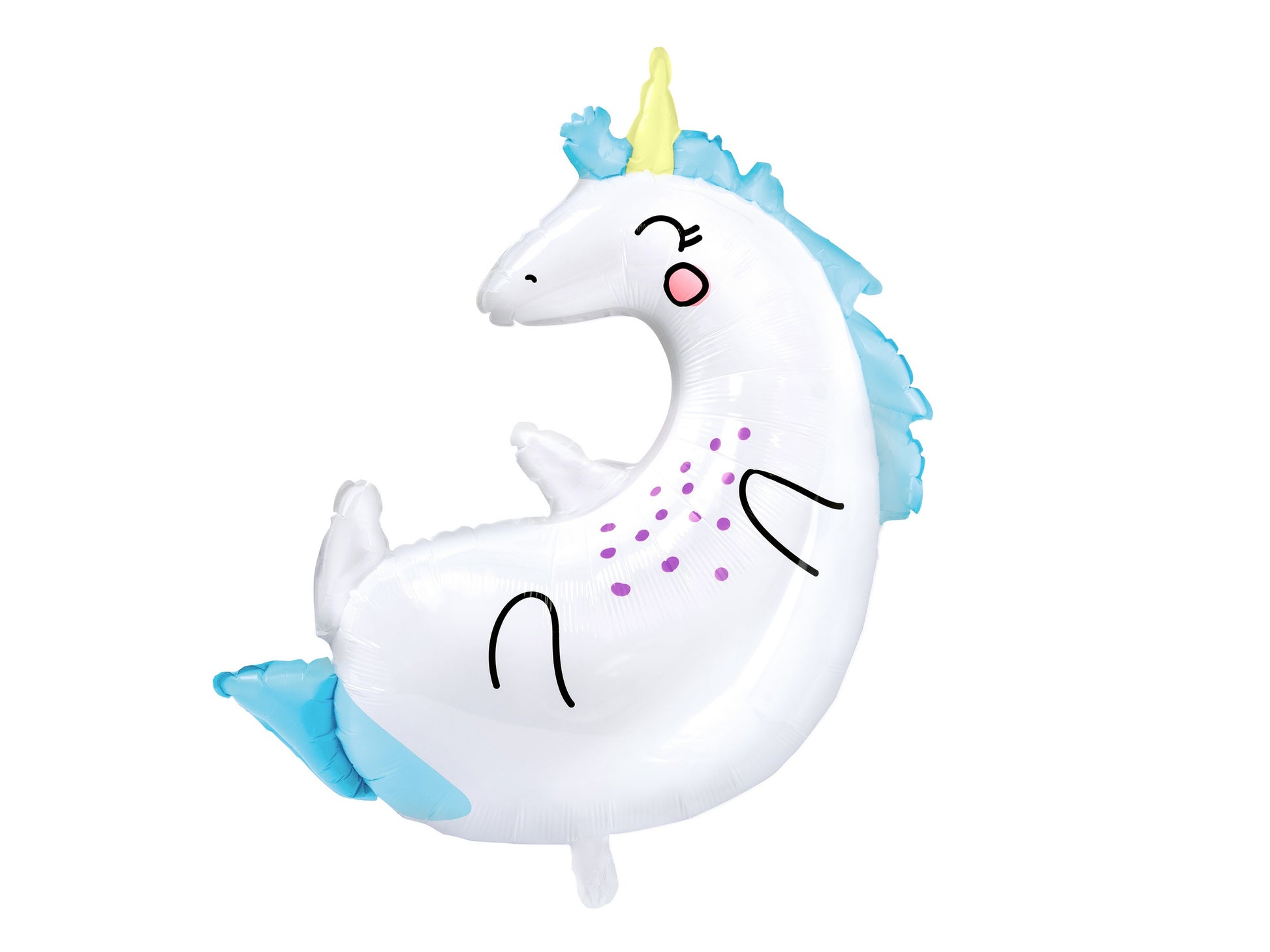 Folienballon Einhorn, 70x75cm