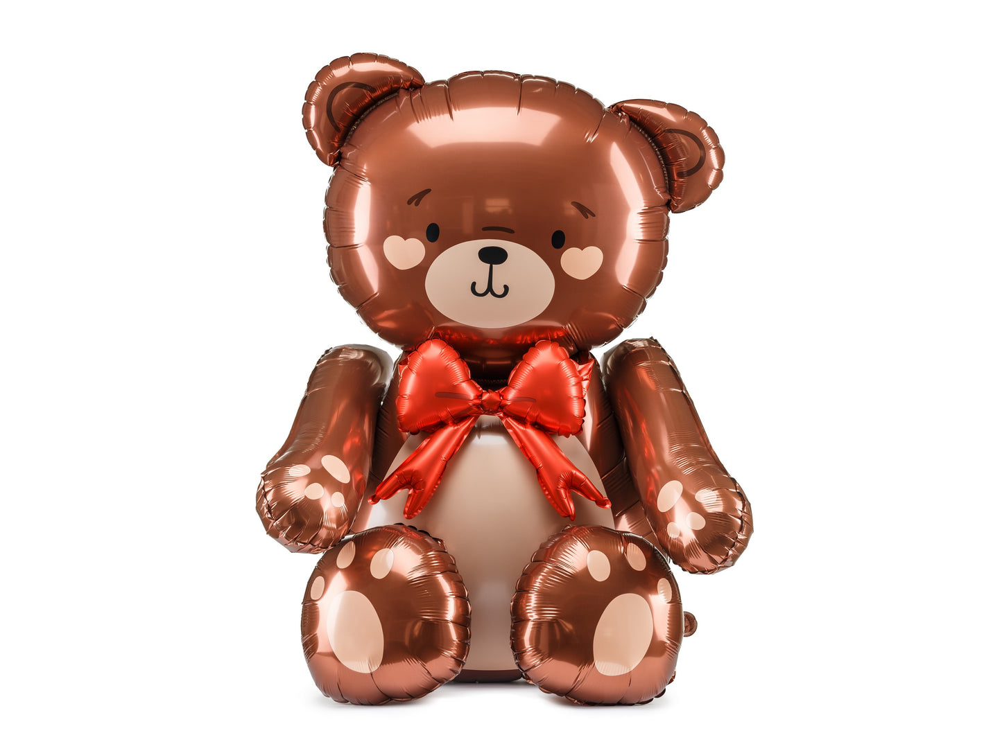 Folienballon Teddybär, 75x84cm, Mix