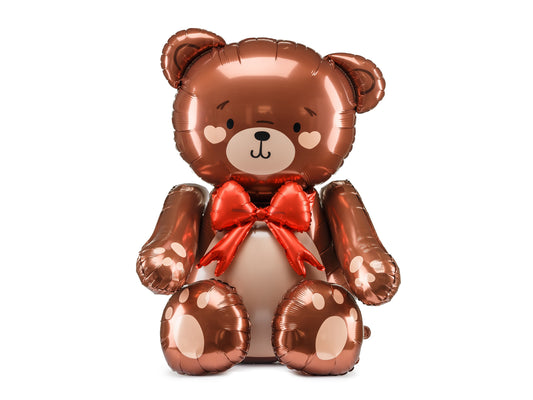Folienballon Teddybär, 75x84cm, Mix