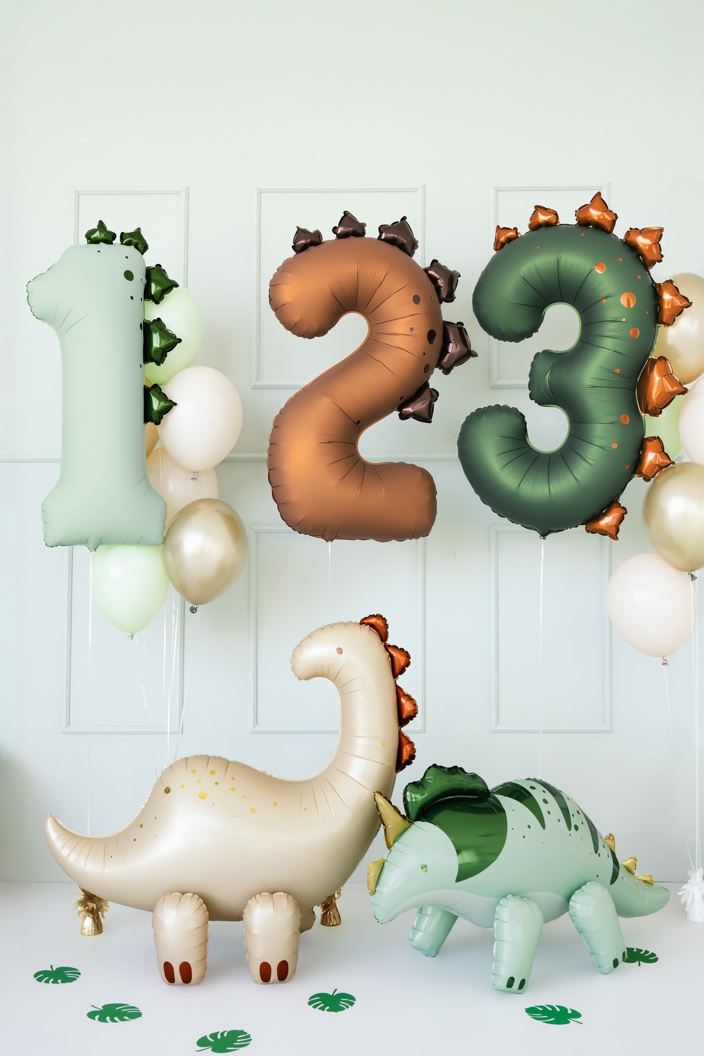 Stehender Folienballon Brontosaurus, 91x85cm, Mix