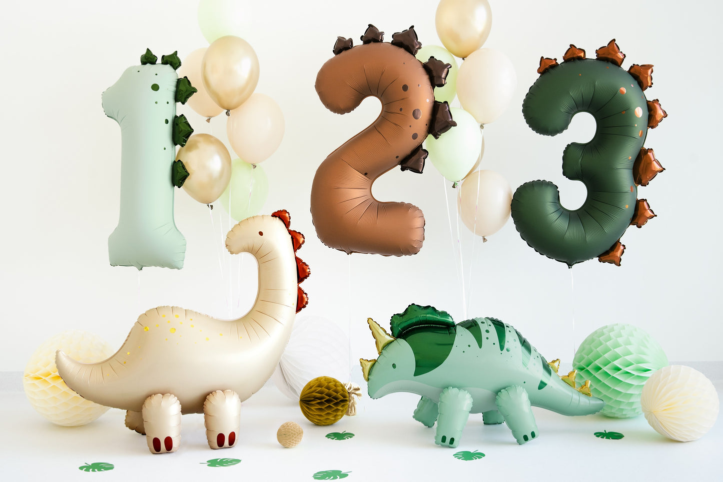Stehender Folienballon Brontosaurus, 91x85cm, Mix