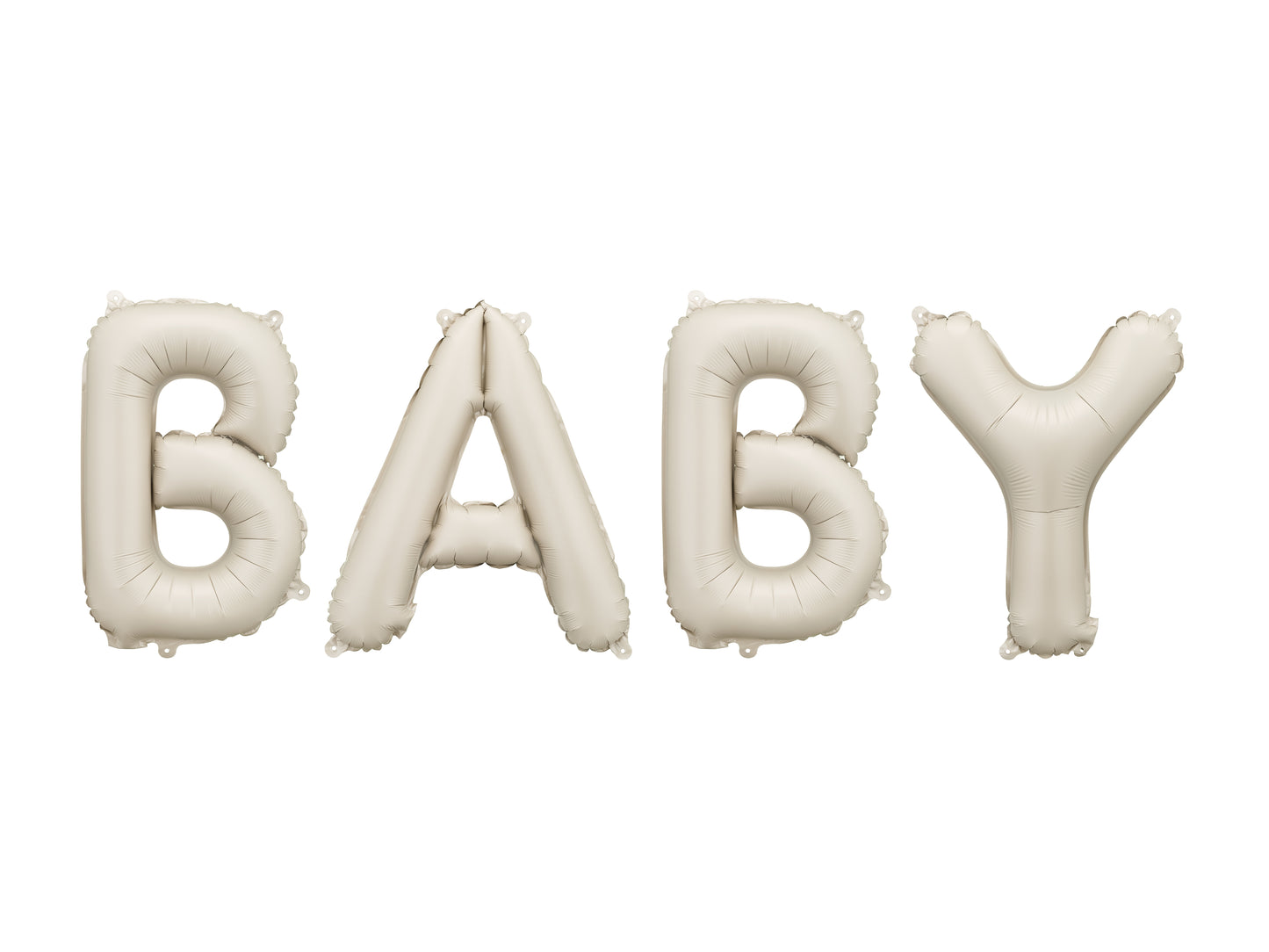 Folienballon Baby, 140x43 cm, beige