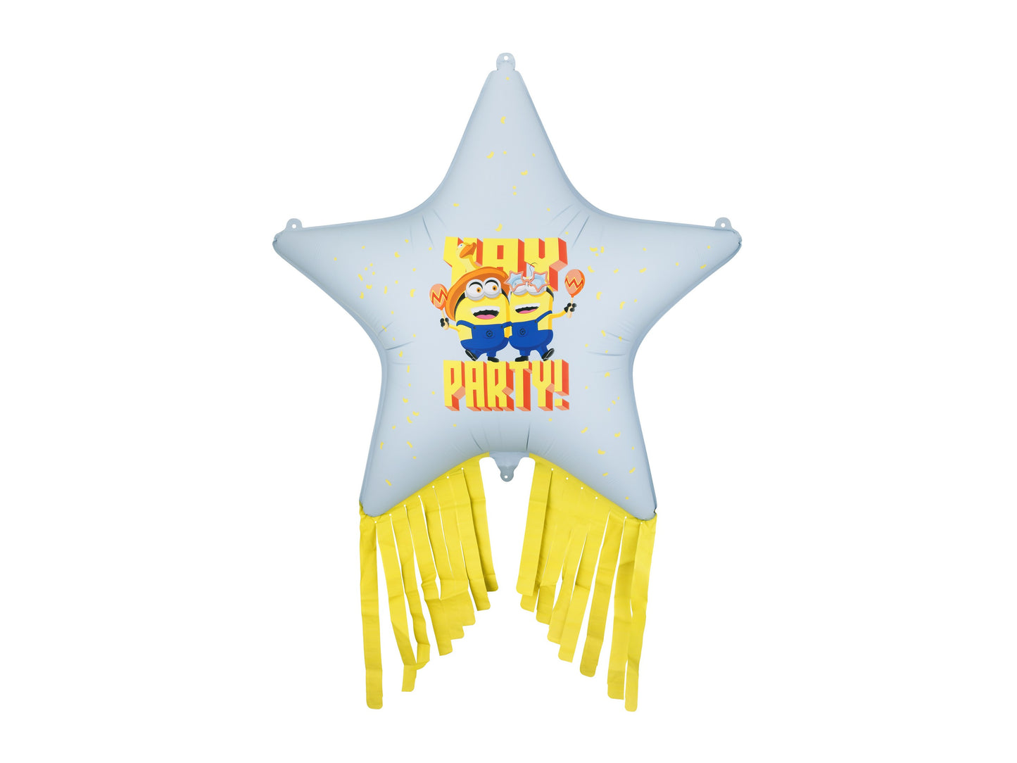 Folienballon Stern mit Quasten Minions, 72x72 cm, Mix