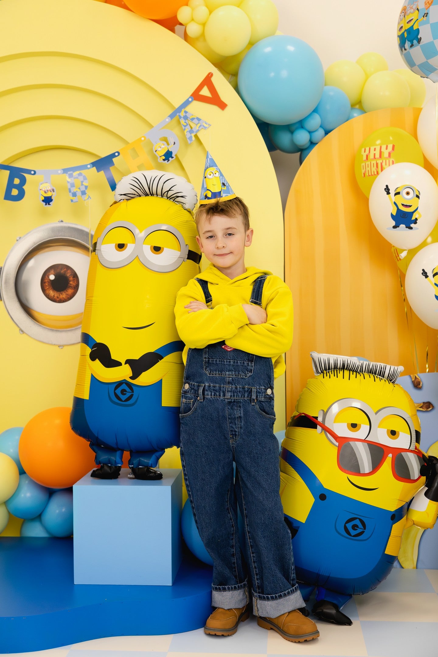 Folienballon Minion Tim, 40x100 cm, Mix