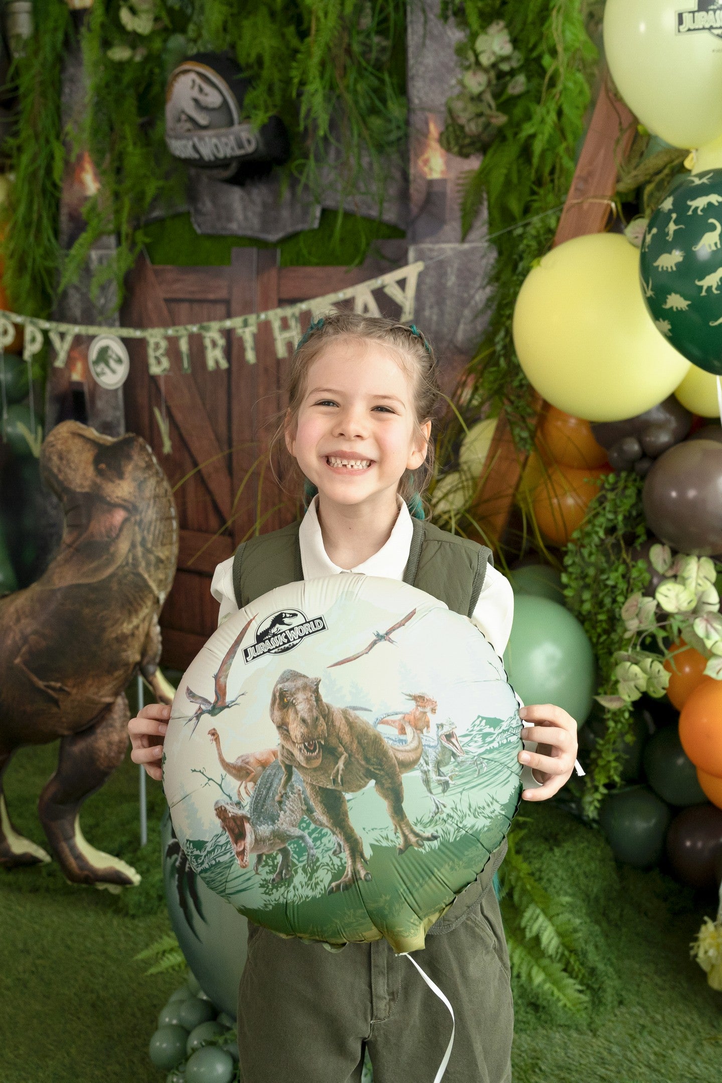 Folienballon Pastille Jurassic World, 35x35 cm, Mix