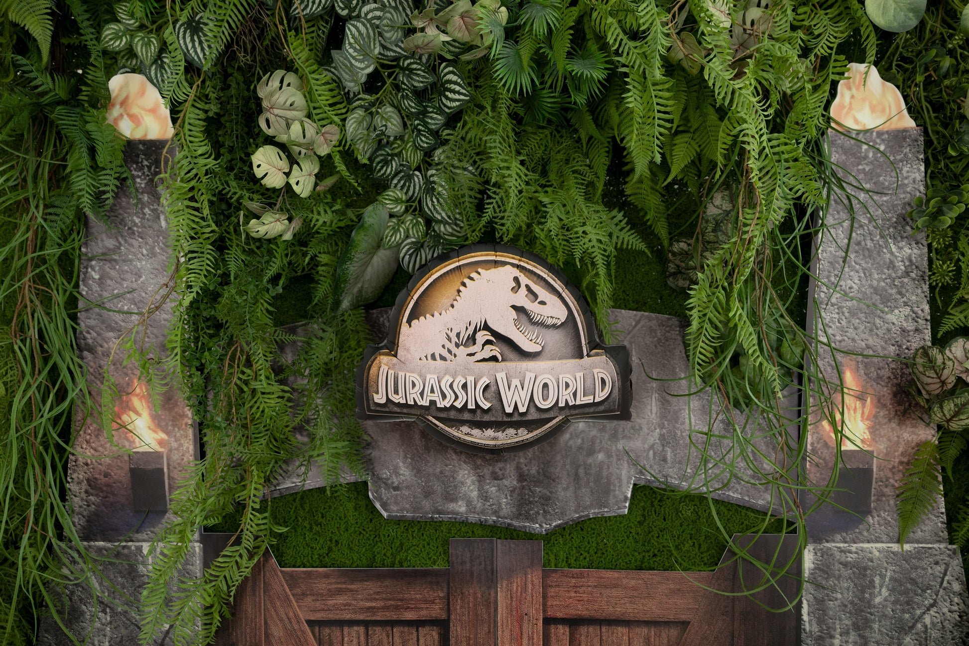 Folienballon Jurassic World Logo, 45x37 cm, Mix