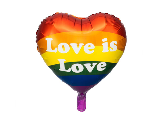 Foil balloon Love is Love, 35cm, mix