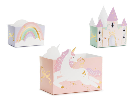 Snackboxen Schloss und Einhörner, mix