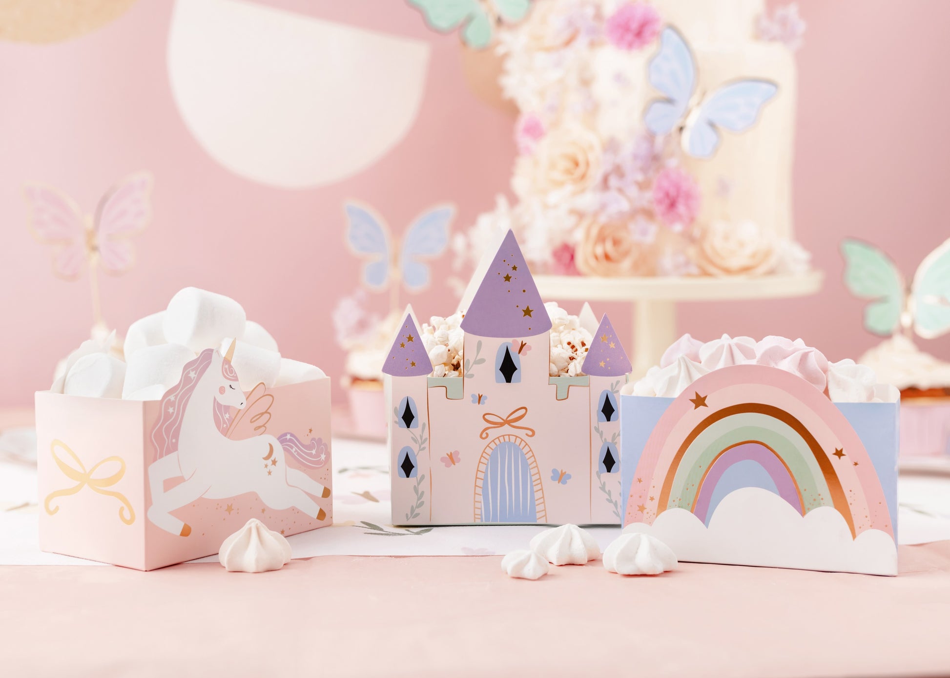 Snackboxen Schloss und Einhörner, mix