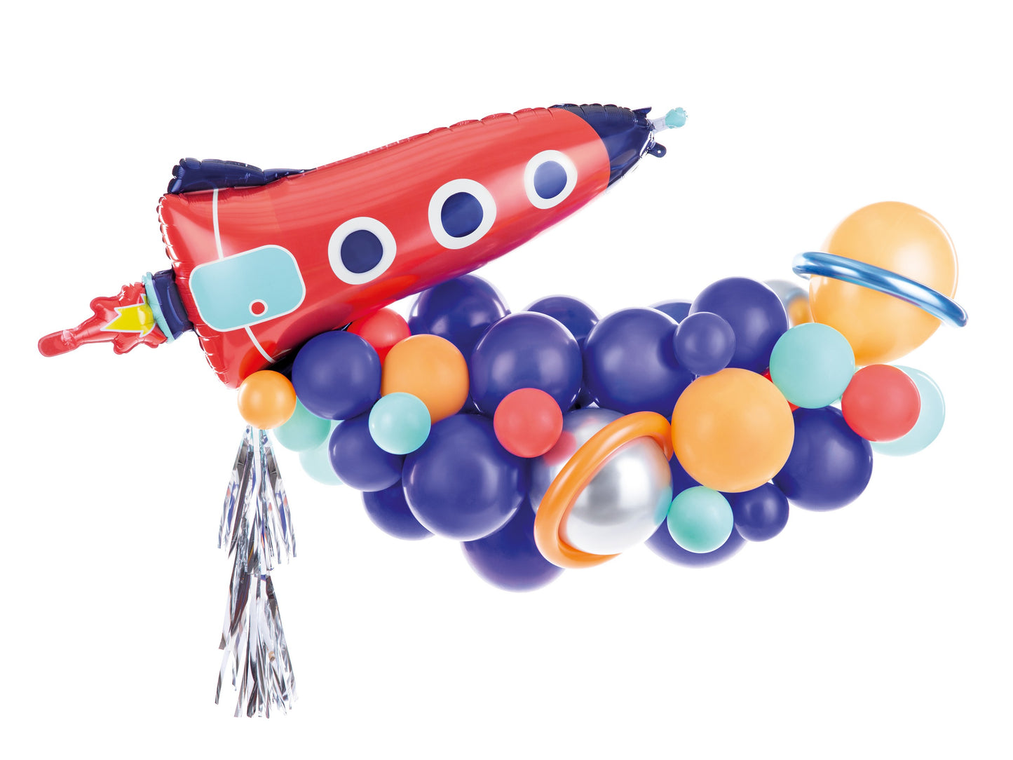 Ballongirlande - Rakete, Mix, 154x130cm