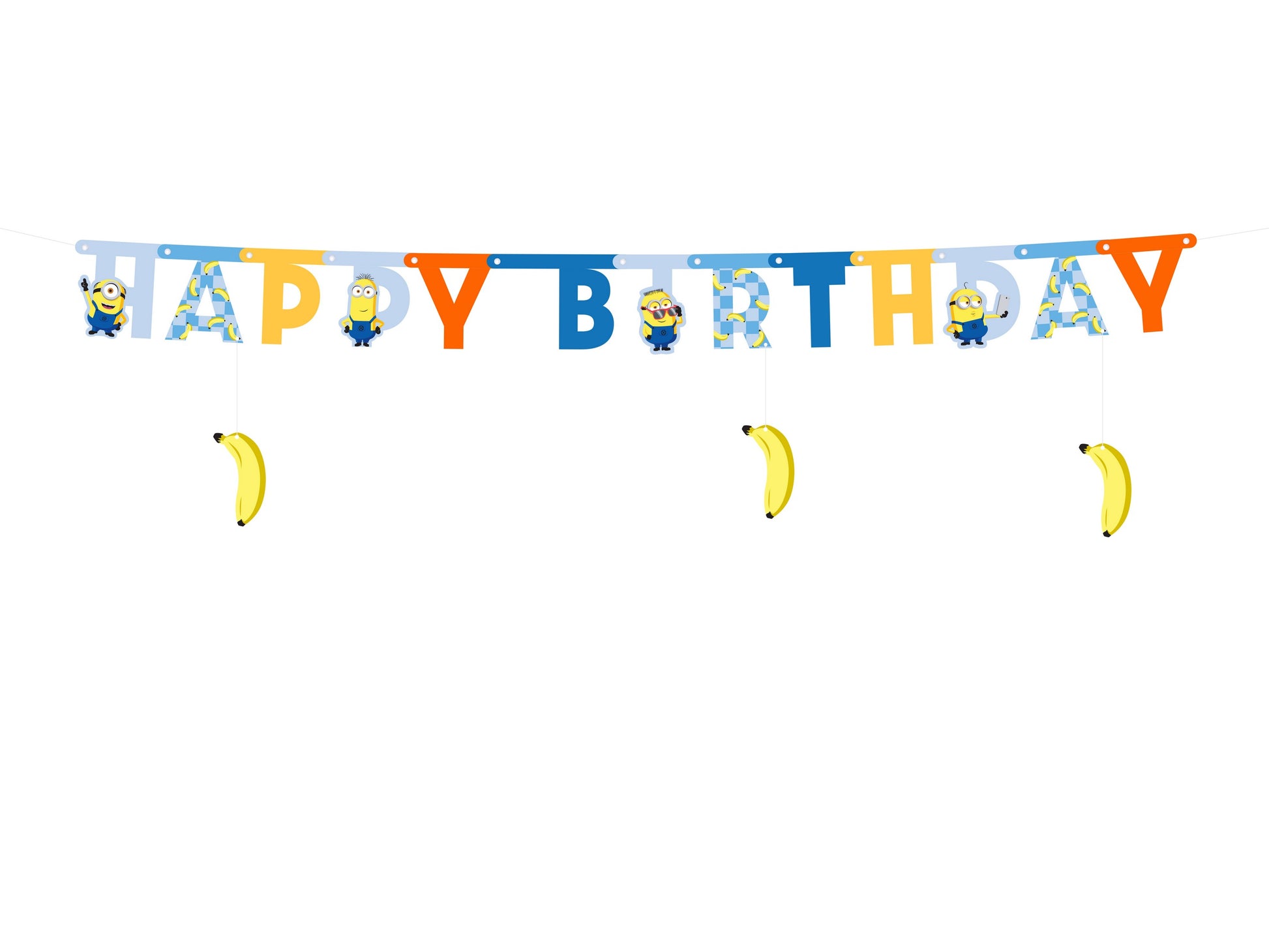 Happy Birthday Banner Minions, 50x153 cm