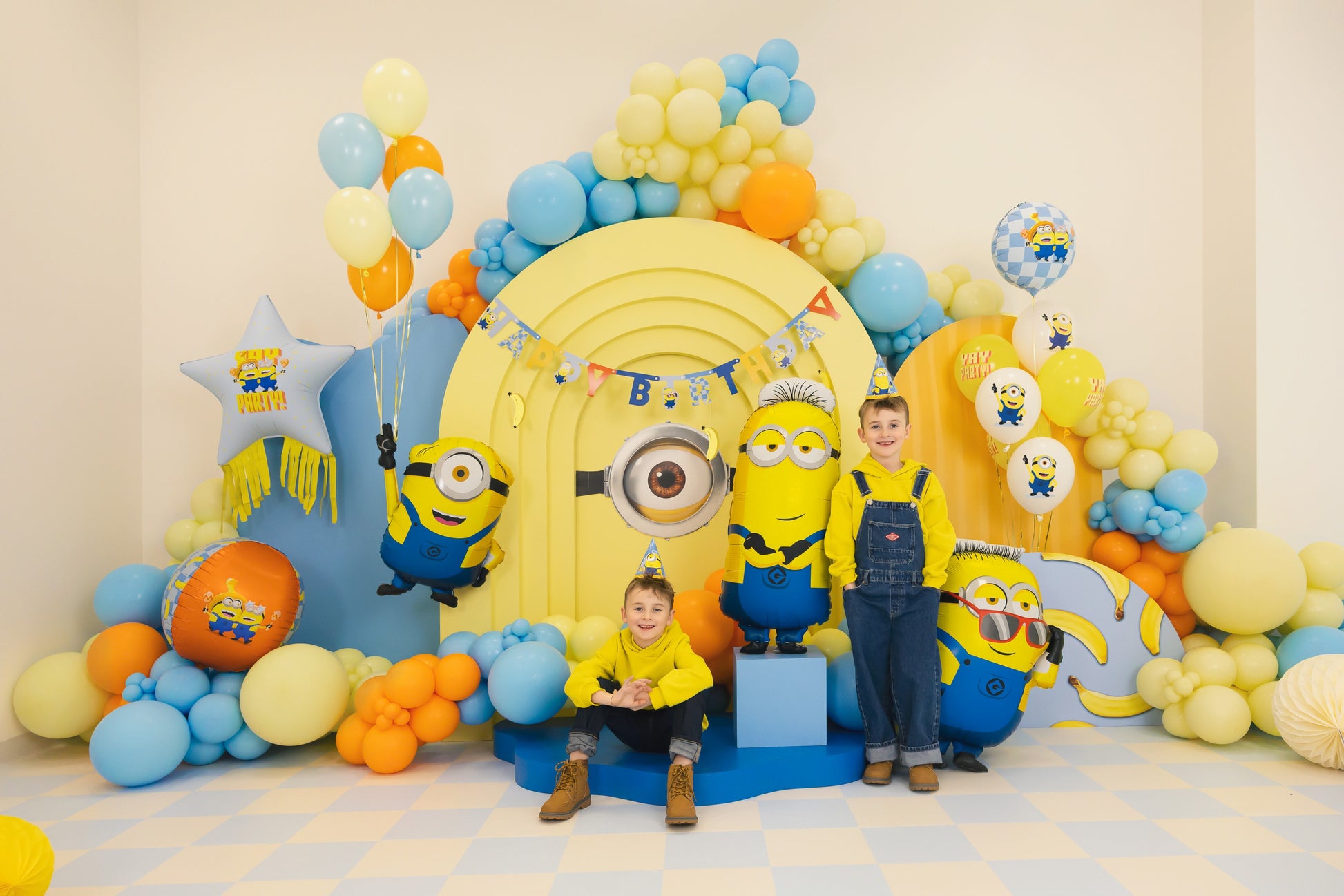 Happy Birthday Banner Minions, 50x153 cm