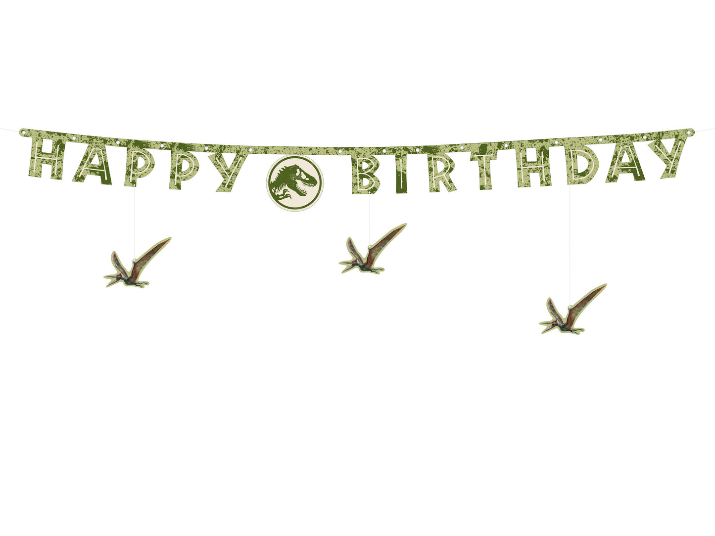 Happy Birthday Banner Jurassic World, 45x165 cm, Mix