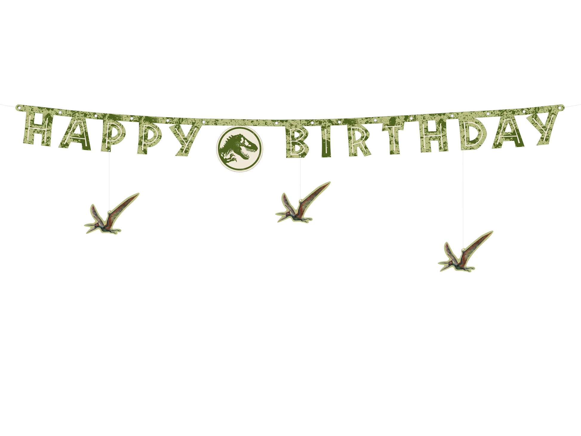 Happy Birthday Banner Jurassic World, 45x165 cm, Mix