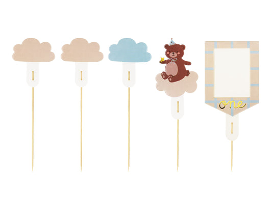 Tortentopper Teddybär, Mix, 12-14 cm