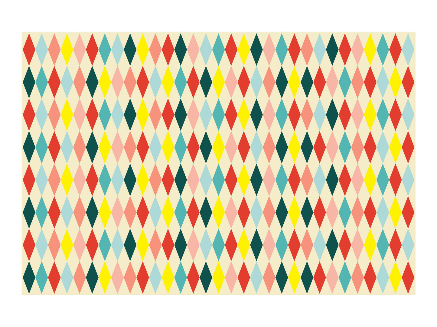 Papiertischdecke Rauten, Mix, 180 x 120 cm